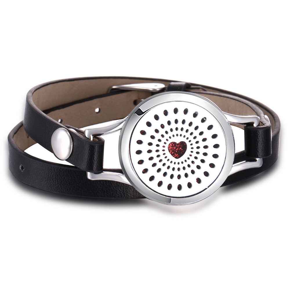 Venta al por mayor pulsera de aroma de acero inoxidable árbol de la vida